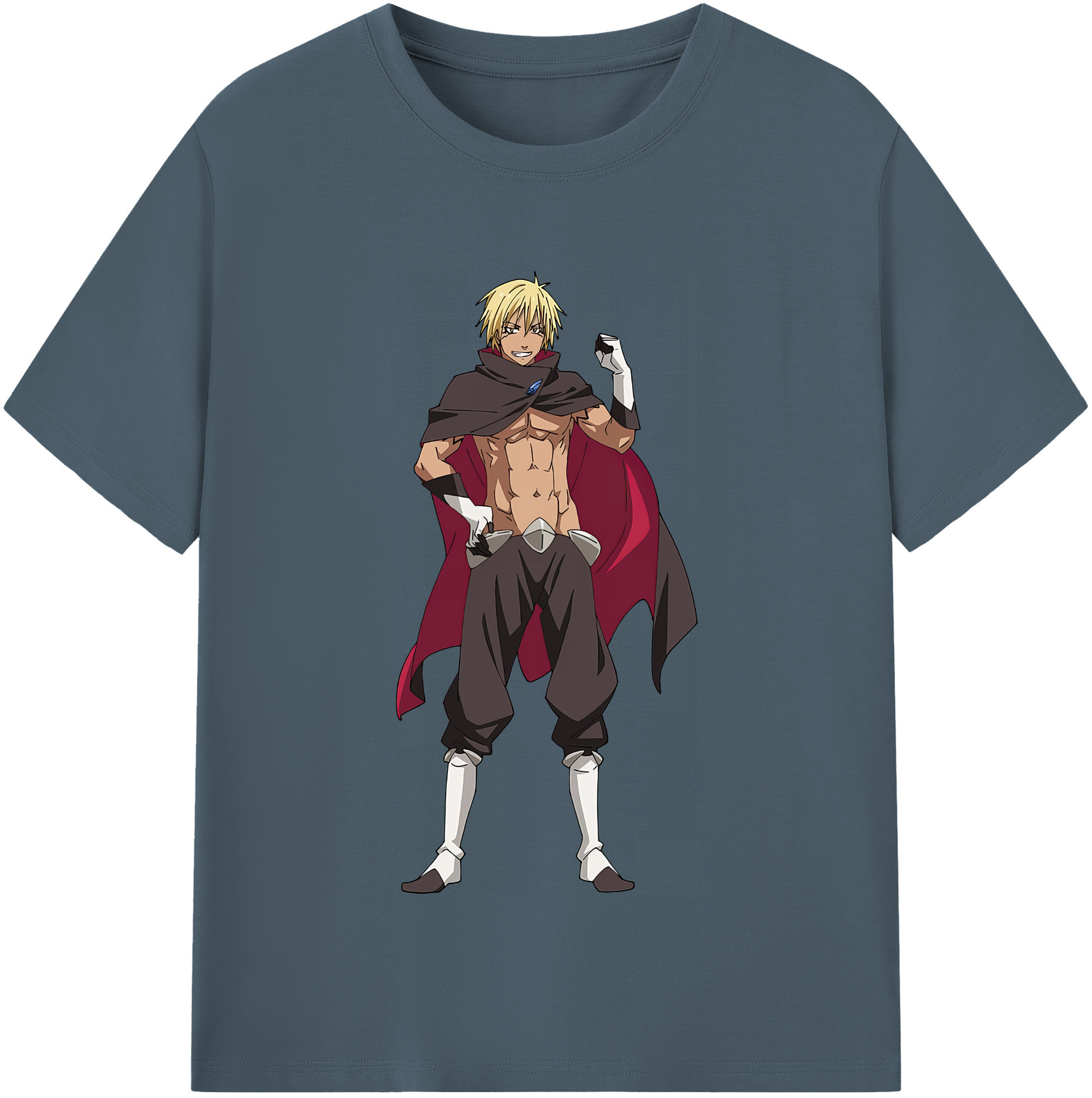 （画像用） 転スラ Regarding Reincarnated to Slime 綿100％半袖Tシャツ（フロントプリント）